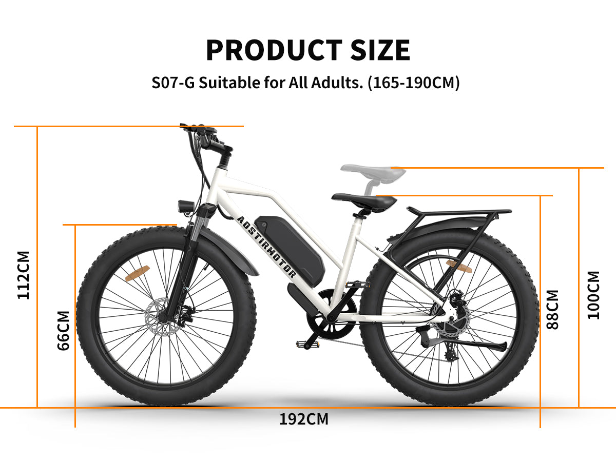 Aostirmotor S07-G Fat Tire Step Thru Mountain Ebike