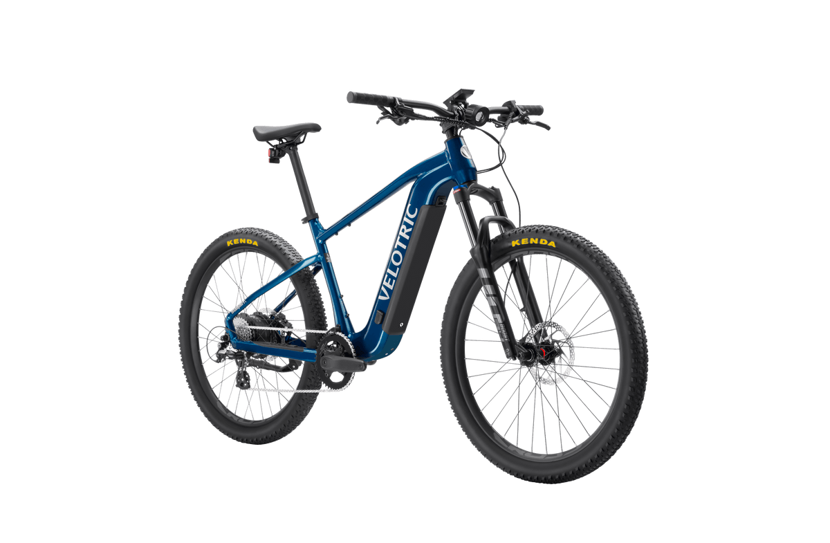 Velotric Summit 1 in Royal Blue, front three-quarter view — Zeus eBikes Canada
