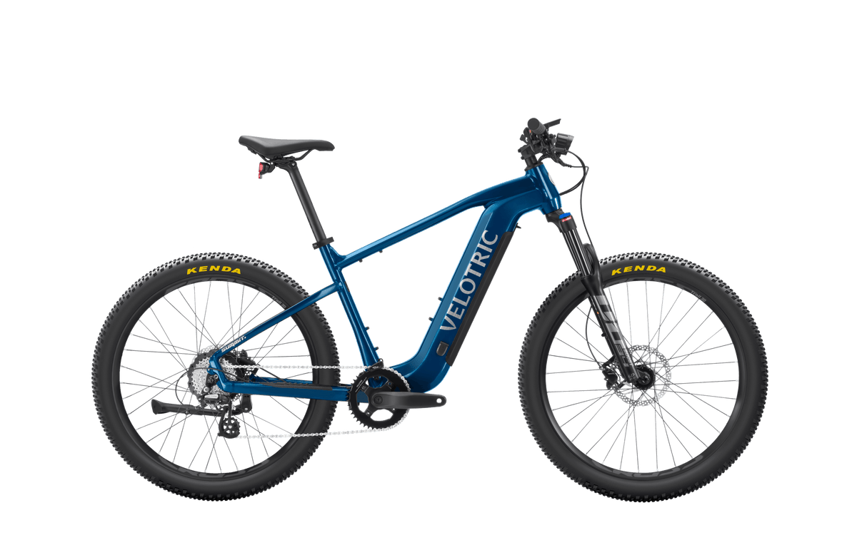 Velotric Summit 1 in Royal Blue, right side view — Zeus eBikes Canada