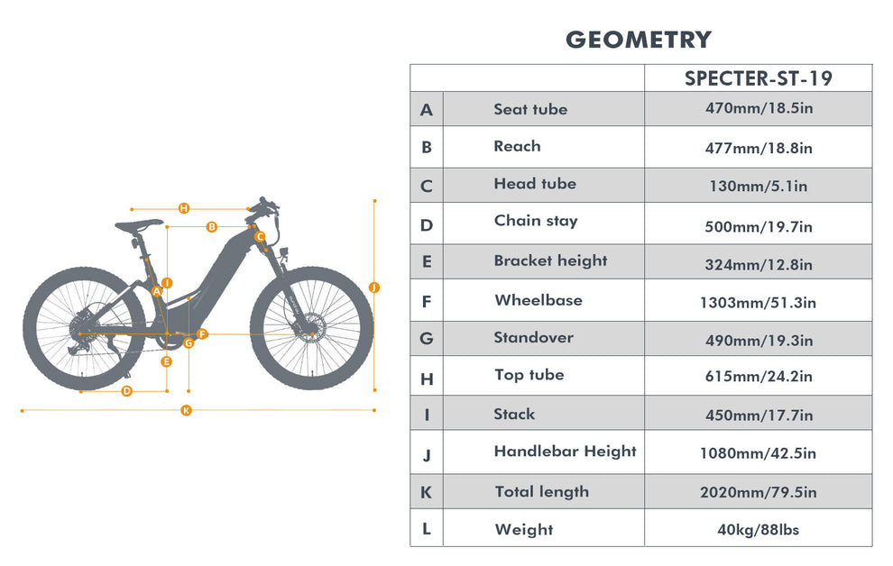 SPECTER-ST 1000W Ebike