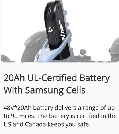 Addmotor SpytanX Reverse eTrike