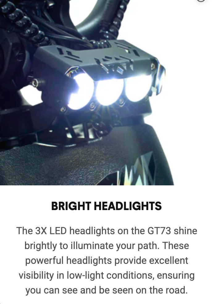 GT73 Pro Electric Motorbike