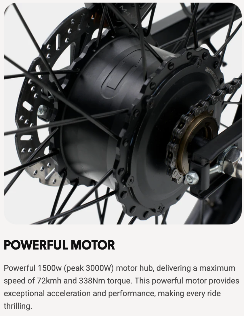 GT73 Pro Electric Motorbike