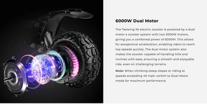 X5 6000W Dual Motor Electric Scooter