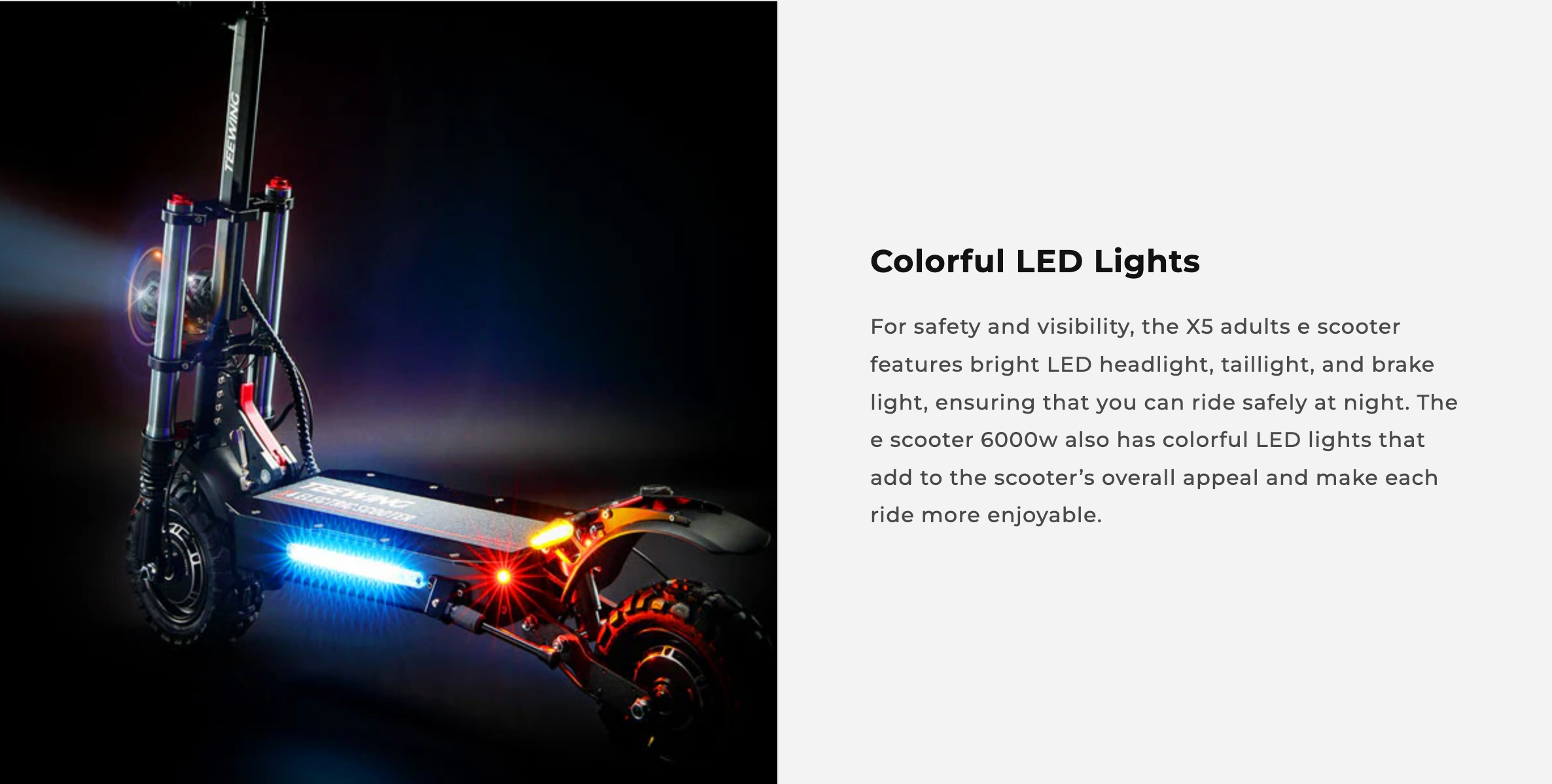 X5 6000W Dual Motor Electric Scooter