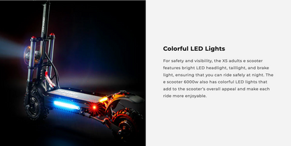 X5 6000W Dual Motor Electric Scooter