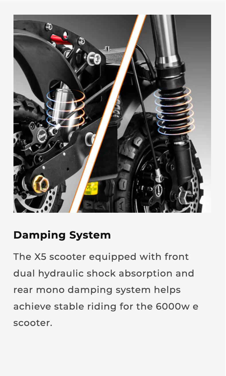 X5 6000W Dual Motor Electric Scooter