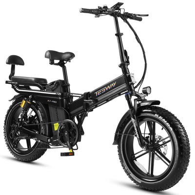 TESWAY X7 PRO Foldable Fat Tire Electric Bike (52V 60Ah, 1600W Peak, 20×4)