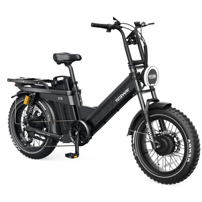 TESWAY X5 AWD Dual Motor Step-Thru Electric Bike (52V 60Ah, 3600W Peak)