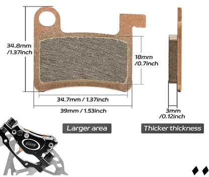 Front and Rear Brake Pads for Smartravel ZM21