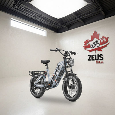 Eahora Juliet in Blue, front three-quarter view: Eahora’s own product photo of the bike, set in the Zeus eBikes studio