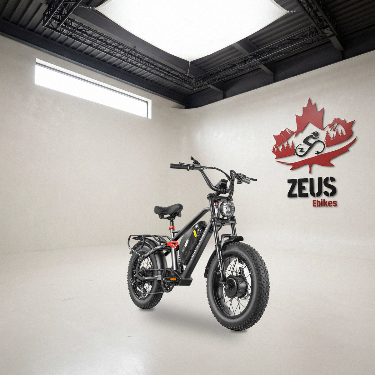Eahora Terra II 2026 in Black, front three-quarter view: Eahora’s own product photo of the bike, set in the Zeus eBikes studio
