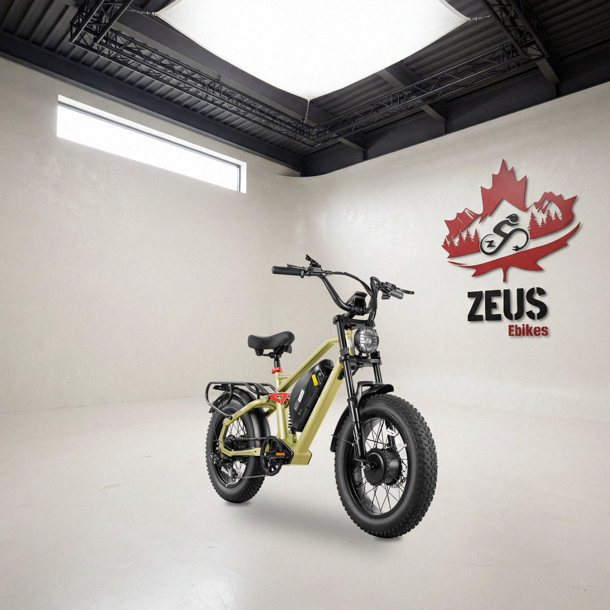Eahora Terra II 2026 in Green, front three-quarter view: Eahora’s own product photo of the bike, set in the Zeus eBikes studio