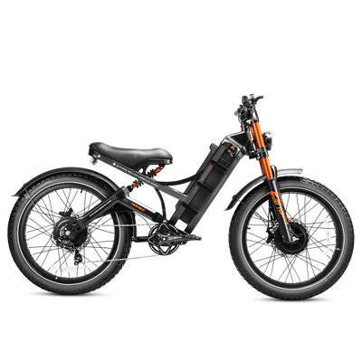 Eahora Romeo Pro II 2026 in Black, right side view with the motorcycle-style seat and frame battery — Eahora’s own photo