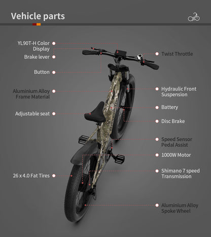 Aostirmotor Hero 1000W Ebike