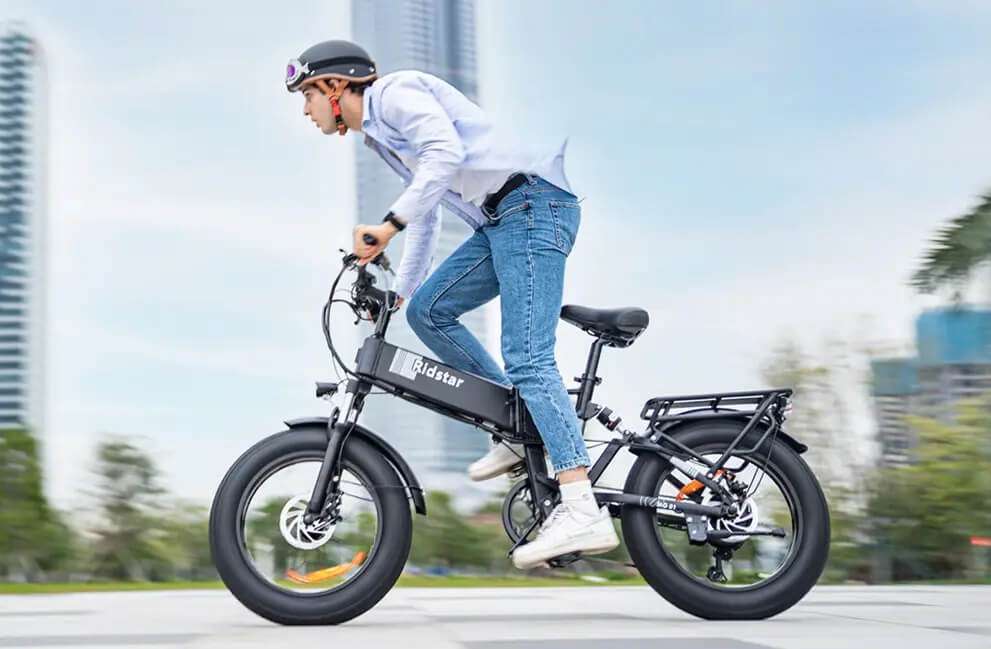 Ridstar H20 1000W Fat Tire Folding Ebike