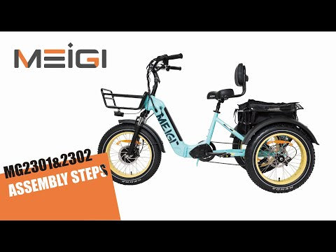 Meigi Silverado Fat Tire Folding Electric Trike