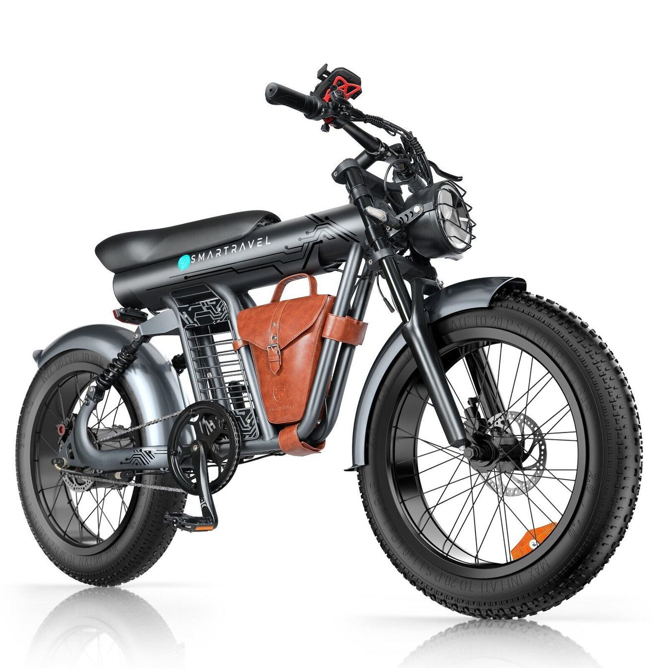 Smartravel Rocket ST201F Retro Fat Tire Ebike – Zeus Ebikes Canada