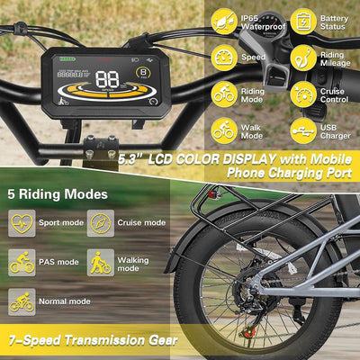 Fucare Gemini Dual Battery 1000W Ebike (Pre-Order, clearing customs now)