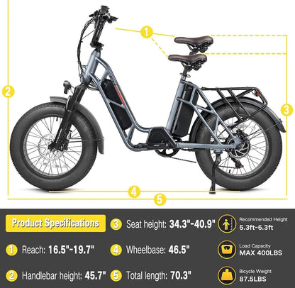 Fucare Gemini Dual Battery 1000W Ebike