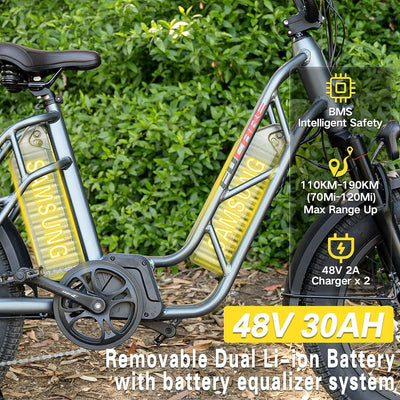 Fucare Gemini Dual Battery 1000W Ebike (Pre-Order, clearing customs now)