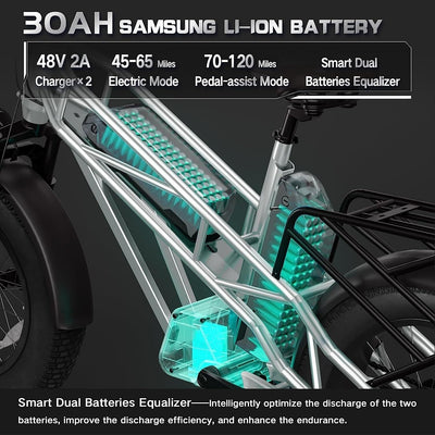 Fucare Gemini X 1000W Dual Battery Ebike (Pre-Order, clearing customs now)