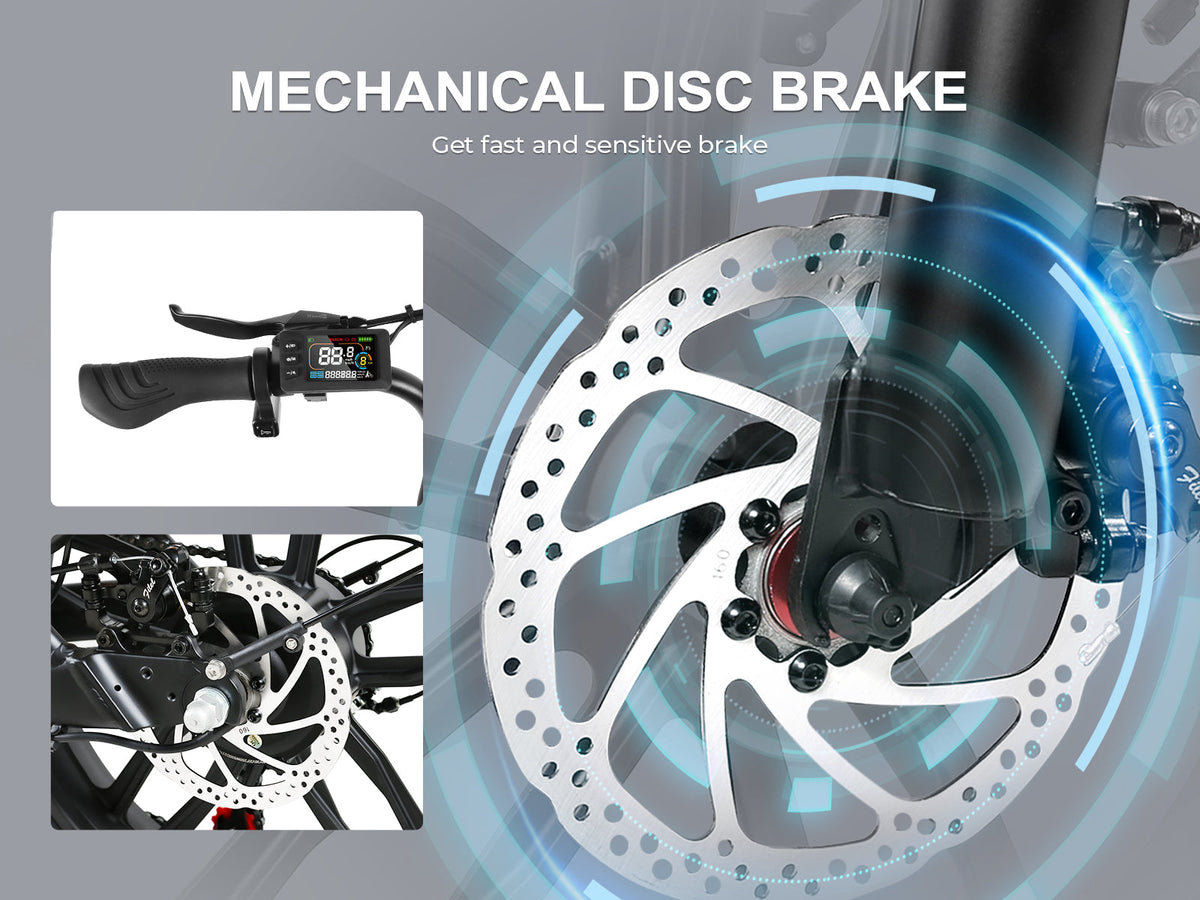 Samebike C05 Pro mechanical disc brake (Samebike graphic)
