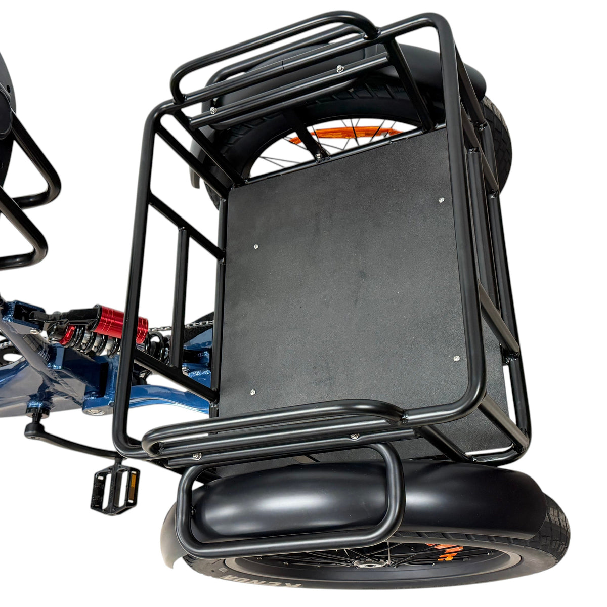 Taubik Axis rear cargo basket and rear wheel (Taubik photo) — Zeus eBikes Canada