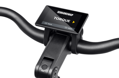 Velotric Breeze 1 display showing SensorSwap in torque mode — Zeus eBikes Canada