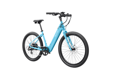 Velotric Breeze 1 in Ocean Mist, front three-quarter view — Zeus eBikes Canada