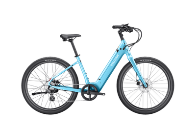 Velotric Breeze 1 in Ocean Mist, side view — Zeus eBikes Canada