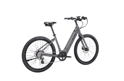 Velotric Breeze 1 in Slate Gray, rear three-quarter view — Zeus eBikes Canada