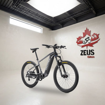 Velotric Summit 1 hardtail e-bike in Space Black: Velotric's own photo set in the Zeus eBikes studio — Zeus eBikes Canada