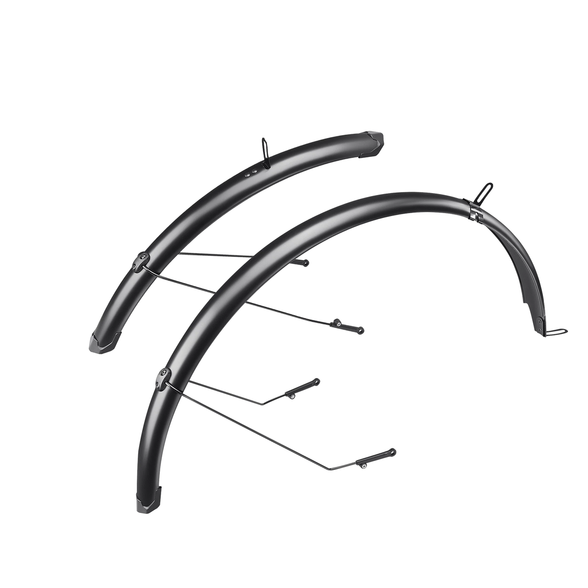 Velotric Tempo fenders in black — front and rear mud guards with mounting stays