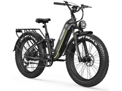 FREESKY Wild Cat Ultra A-340 – Full Suspension Step-Thru Fat Tire eBike (48V 25Ah)