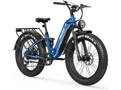 FREESKY Wild Cat Ultra A-340 – Full Suspension Step-Thru Fat Tire eBike (48V 25Ah)