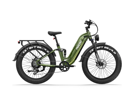 FREESKY Wild Cat Ultra A-340 – Full Suspension Step-Thru Fat Tire eBike (48V 25Ah)