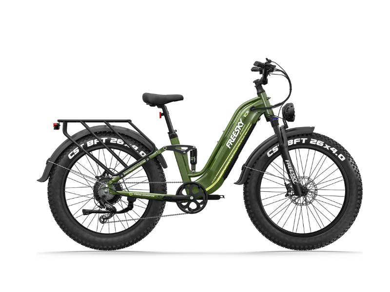 FREESKY Wild Cat Ultra A-340 – Full Suspension Step-Thru Fat Tire eBike (48V 25Ah)