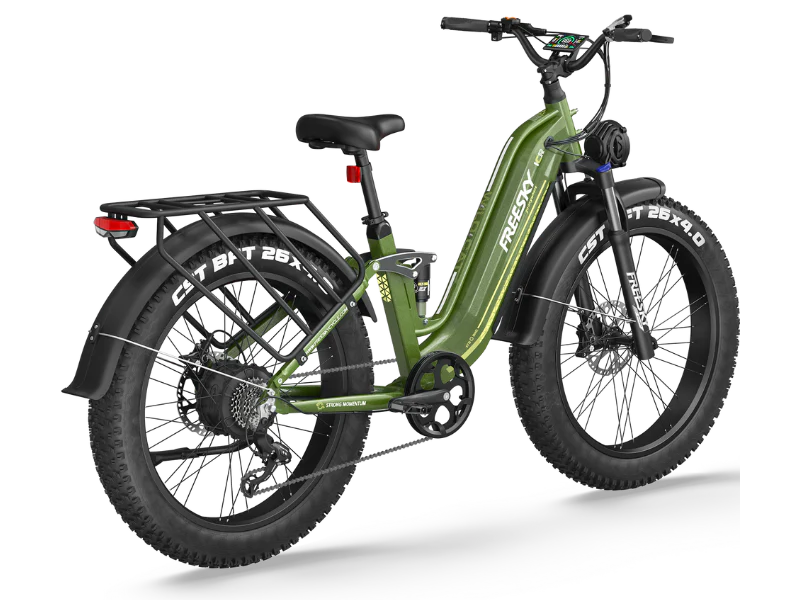 FREESKY Wild Cat Ultra A-340 – Full Suspension Step-Thru Fat Tire eBike (48V 25Ah)