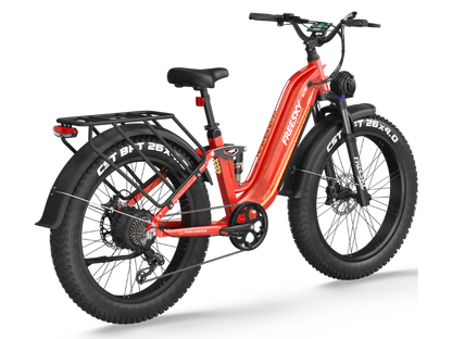 FREESKY Wild Cat Ultra A-340 – Full Suspension Step-Thru Fat Tire eBike (48V 25Ah)