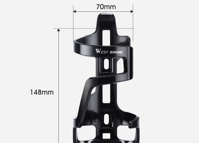 Bottle cage dimensions: about 148 mm tall by 70 mm wide